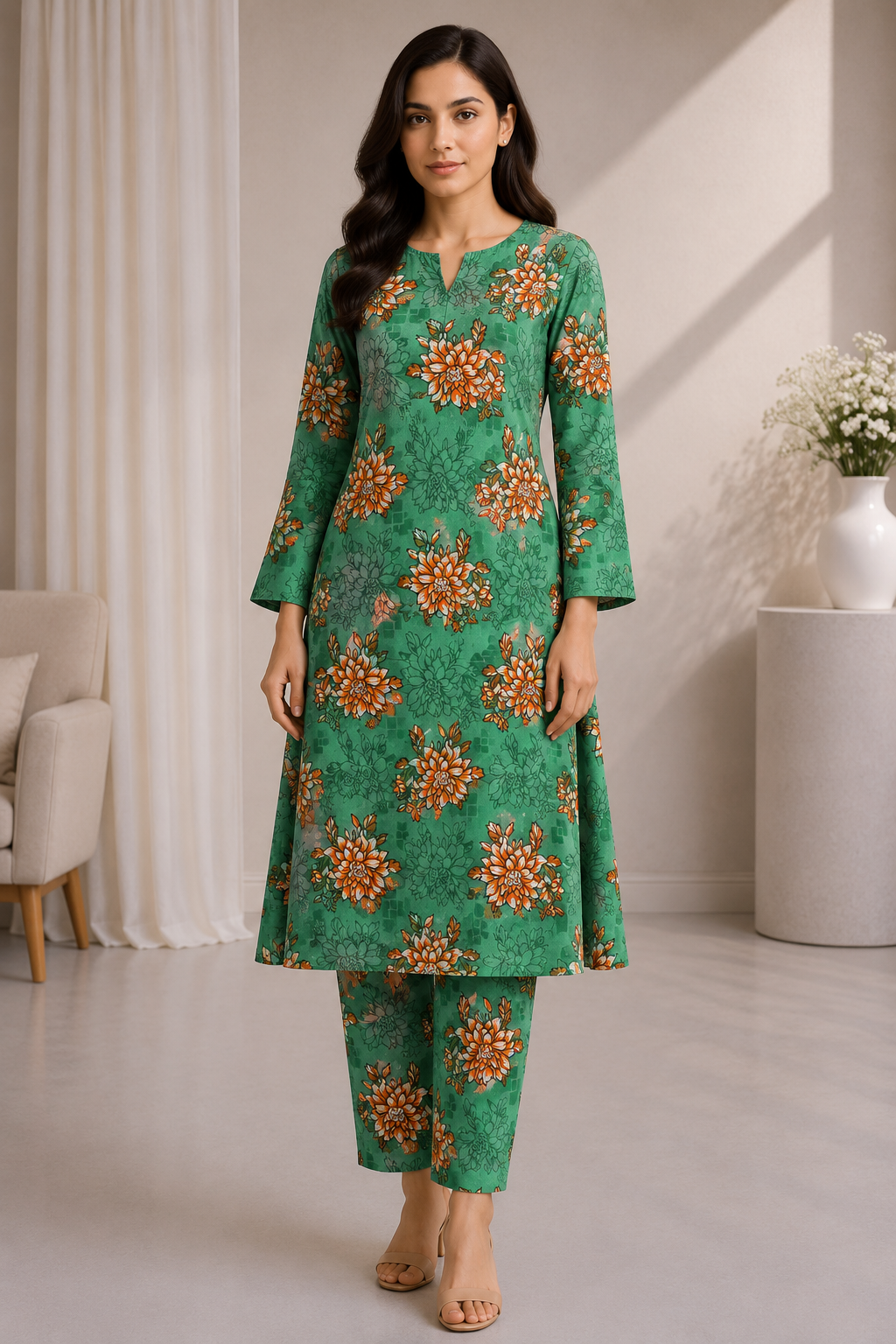 GIRLS STITCHED 2 PC SUIT - D1